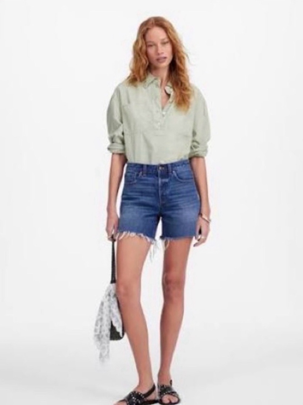Madewell The Brynn Long Shorts—26